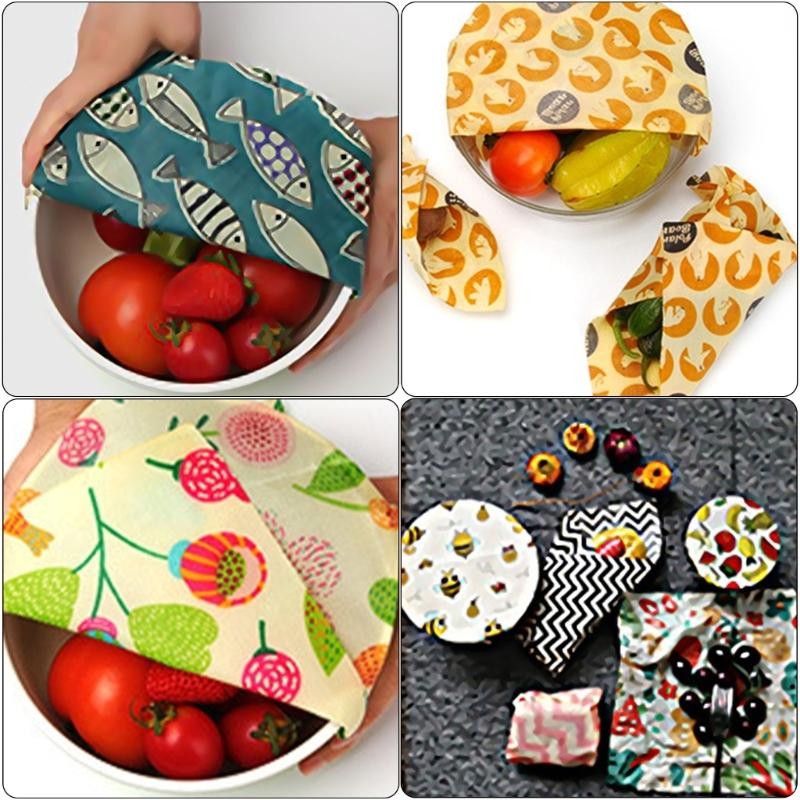 Beeswax Food Cover - Set Kain Lilin Lebah Menjaga Kesegaran