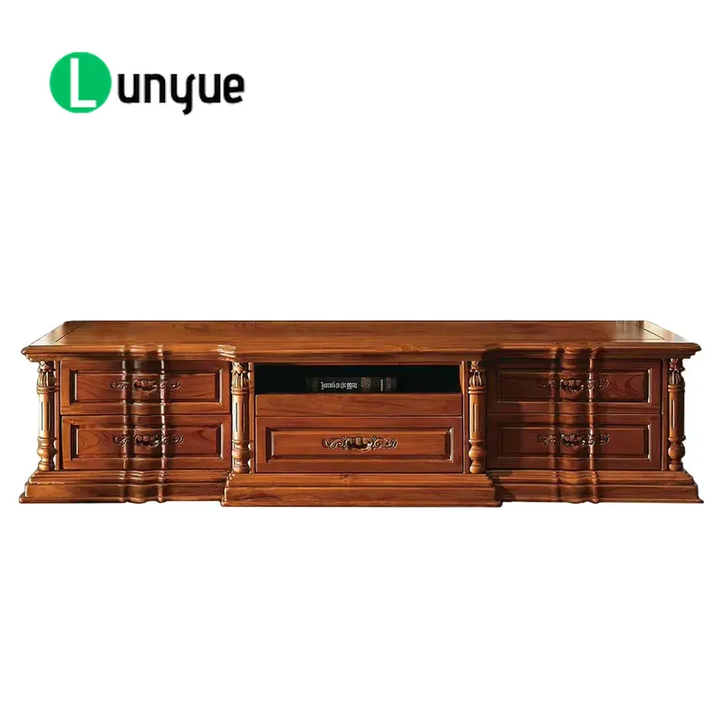 Sustainable Living Home - Lemari TV Kayu Jati Ukiran Antik
