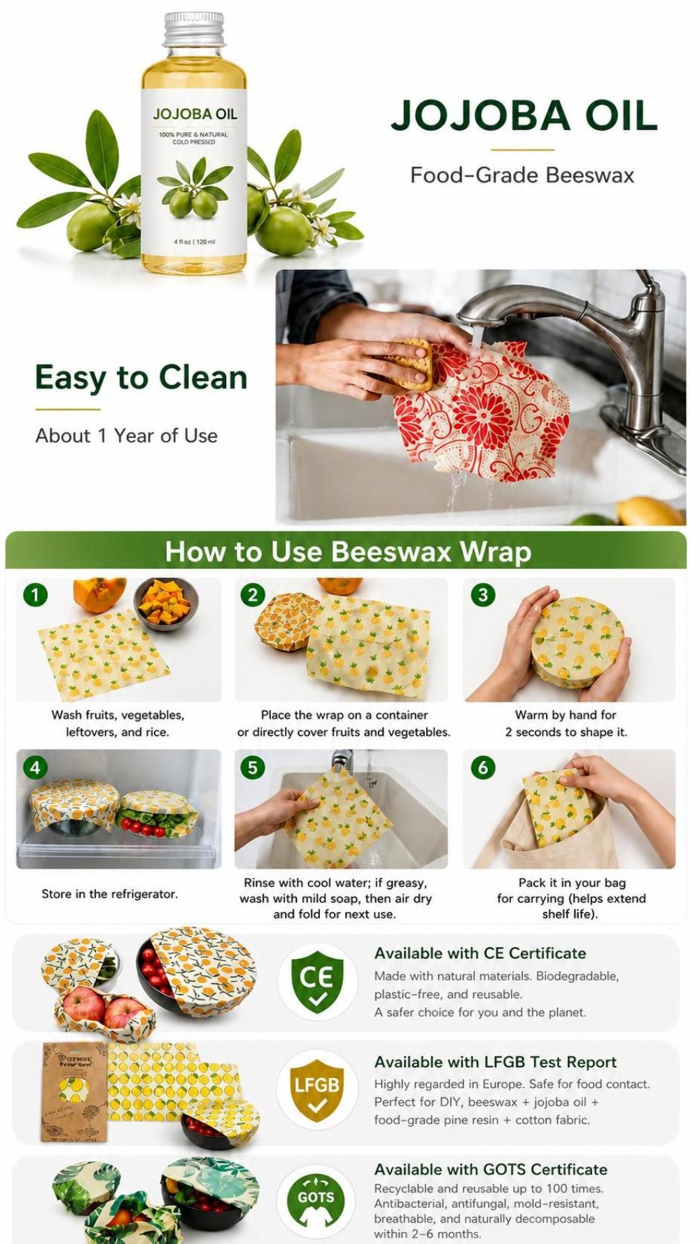 9pcs Pembungkus Makanan Lilin  - Beeswax Food Cover ulasan dan harga