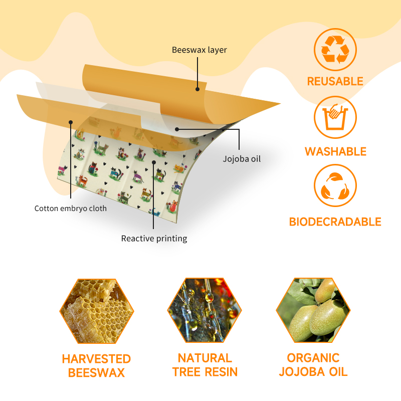 6 Paket (2S. 2M, 2L) Pembungku - Beeswax Food Cover ulasan dan harga