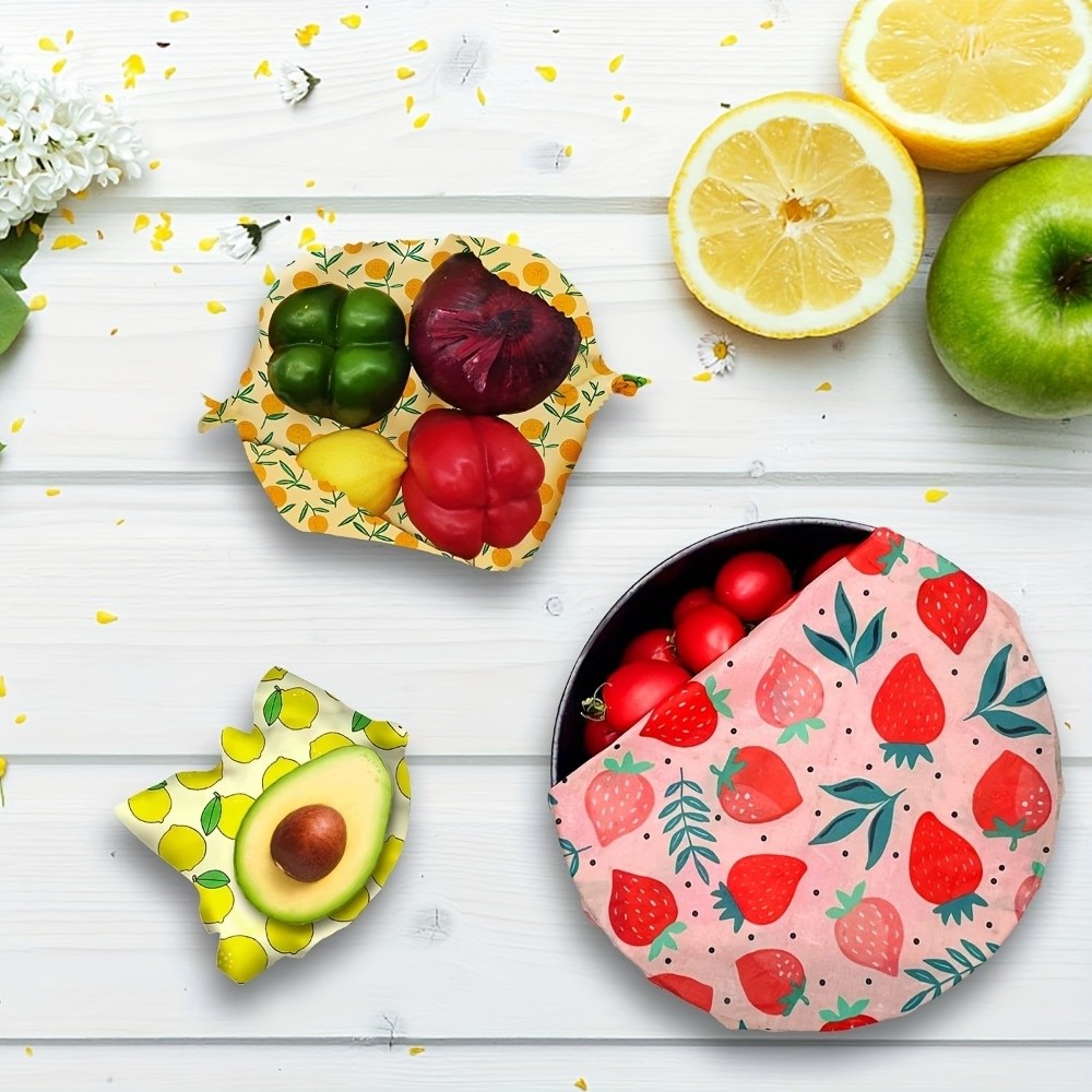 9 buah kertas pembungkus makan - Beeswax Food Cover ulasan dan harga