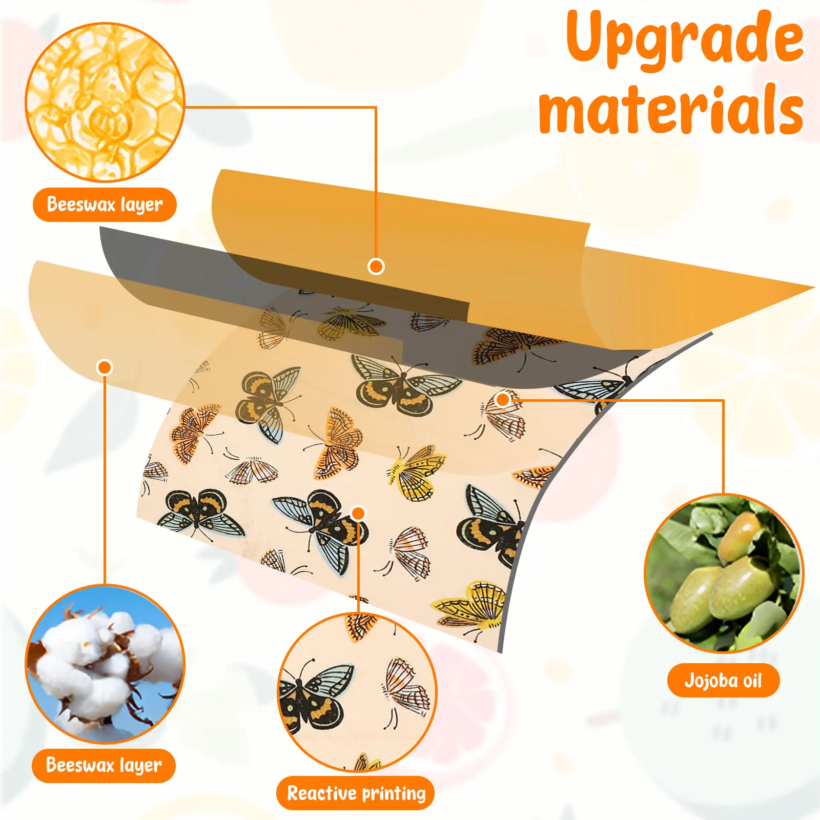 11 Pcs Set Pembungkus Makanan  - Beeswax Food Cover ulasan dan harga