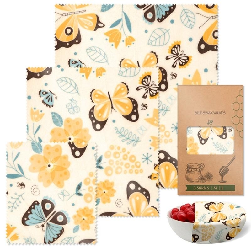 Set Kain Lilin Lebah Menjaga K - Beeswax Food Cover ulasan dan harga