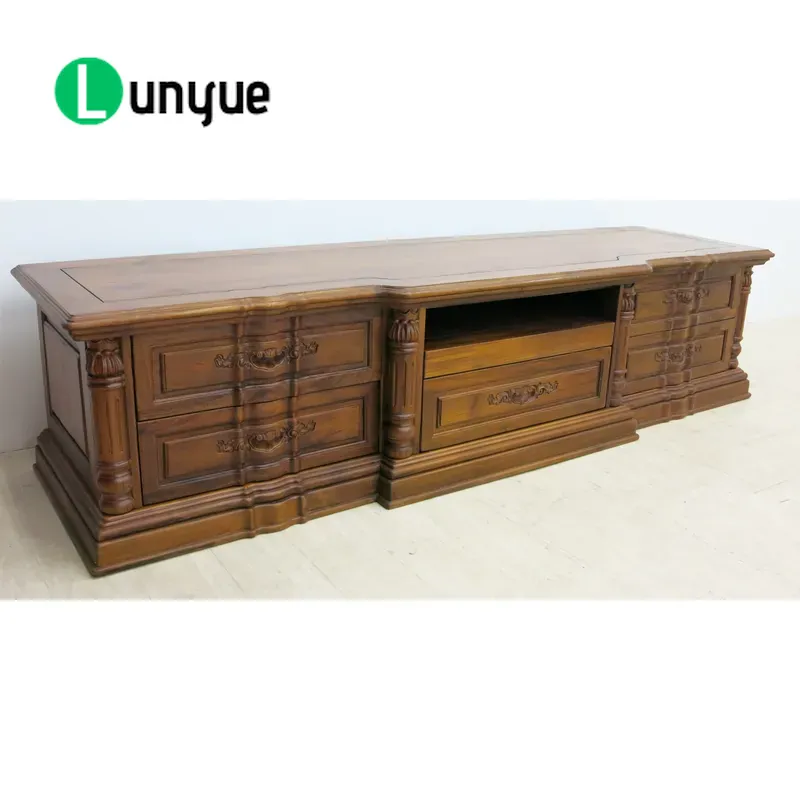 Lemari TV Kayu Jati Ukiran Ant - Sustainable Living Home ulasan dan harga